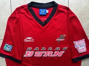 Dallas Burn 2000s ATLETICA jersey 16 teen S red 3-A-Day Milk MLS soccer vintage